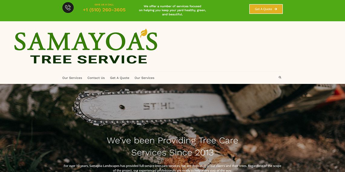 Samayoa Landscapes Website California